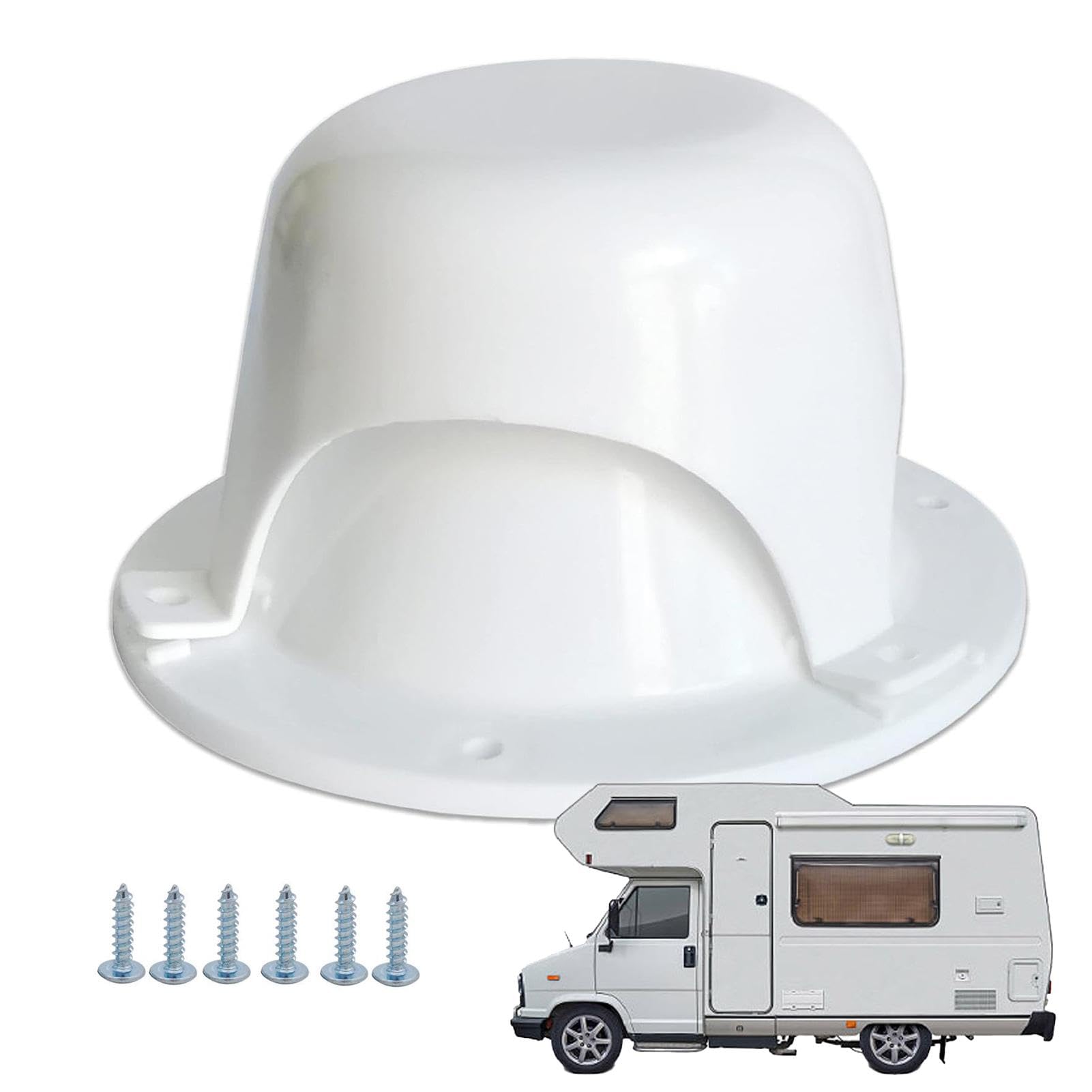 Ronde RV Sanitair Vent Cap Vervanging Met/zonder Net Dak Riool Vent Cover 15.4 cm Diameter Trailer Camper Camper accessoire Accessoires Voor Camperonderdelen (Color : With Intranet, Size : 1