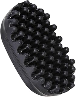 Rubber Hair Sponge for Defined Curls - Gentle Ergonomic Design for Natural Hair, Freeform Curling Tool (Black)