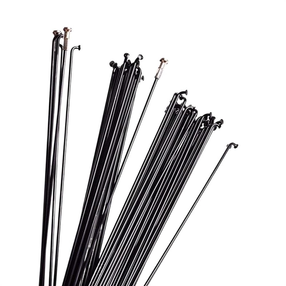 JIASHUNHE Cycling Spokes 36 Pcs Bicycle Stainless Spokes Wire Mountain/Road Bike 304 Steel 14G Black High-strength 291/293MM(292mm)