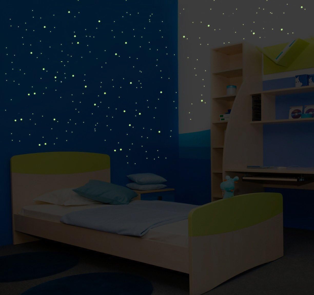 480 Glow in The Dark Stickers Space Milky Way, Fluorescent and Luminous Stickers Up to 5 Hours in a Row - Image 5