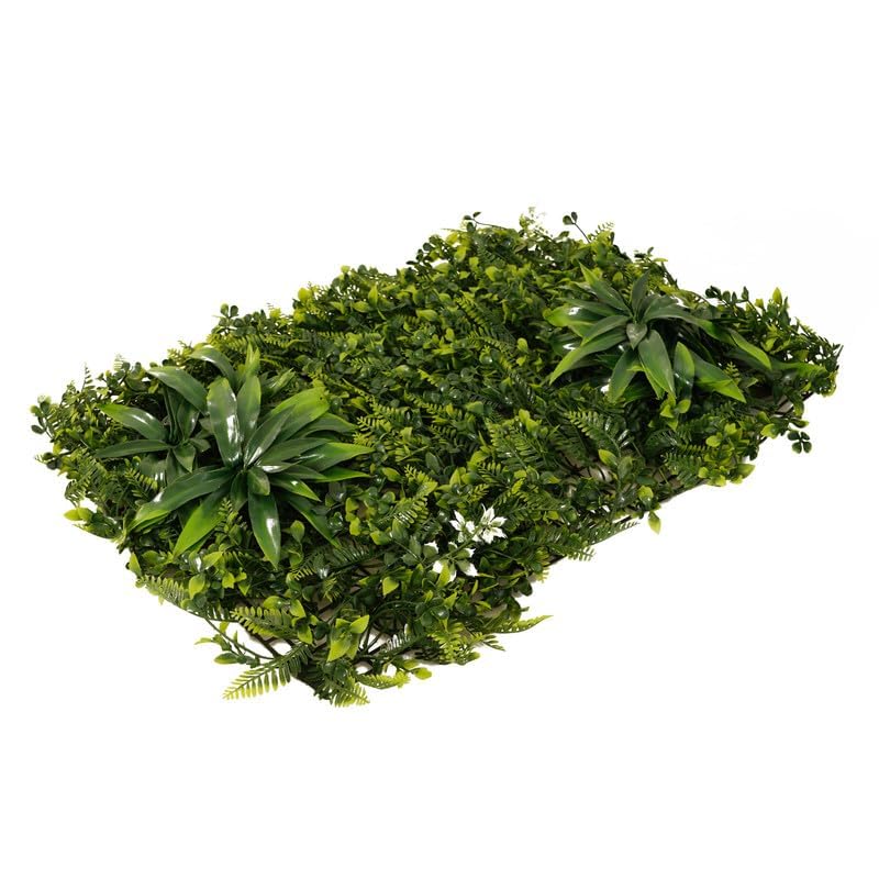 Image of Artificial Wall Grass for Home Decoration (7 Pcs), Grass Mat for Wall, Vertical Garden Artificial Plants (Forest Series, 60cm X 40cm x 8cm, Pack of 7)