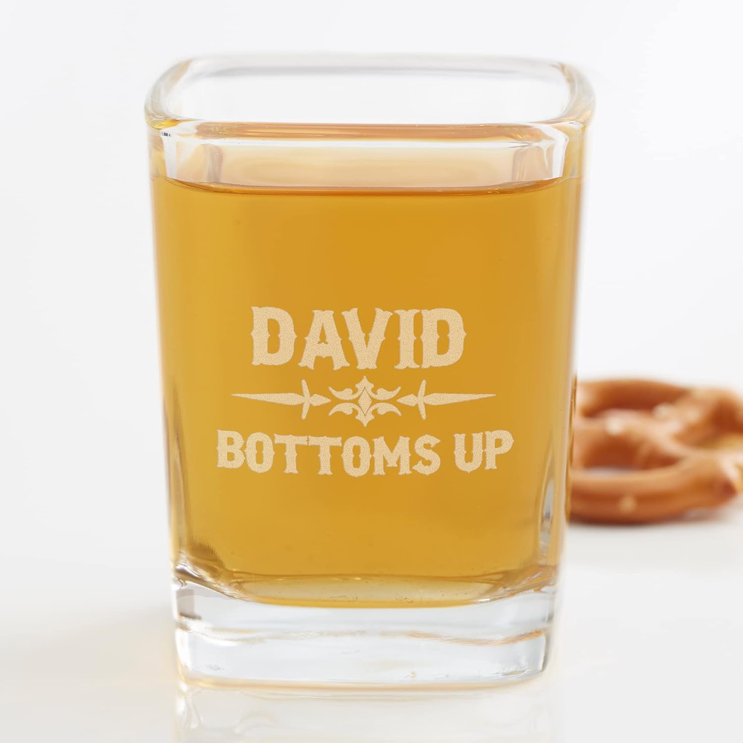 Personalization Universe Raise Your Glass To Personalized Shot Glasses - Custom Etched, Dishwasher Safe - Groomsman Gifts, 21st Birthdays, Bachelorette Party- Customizable, For Him