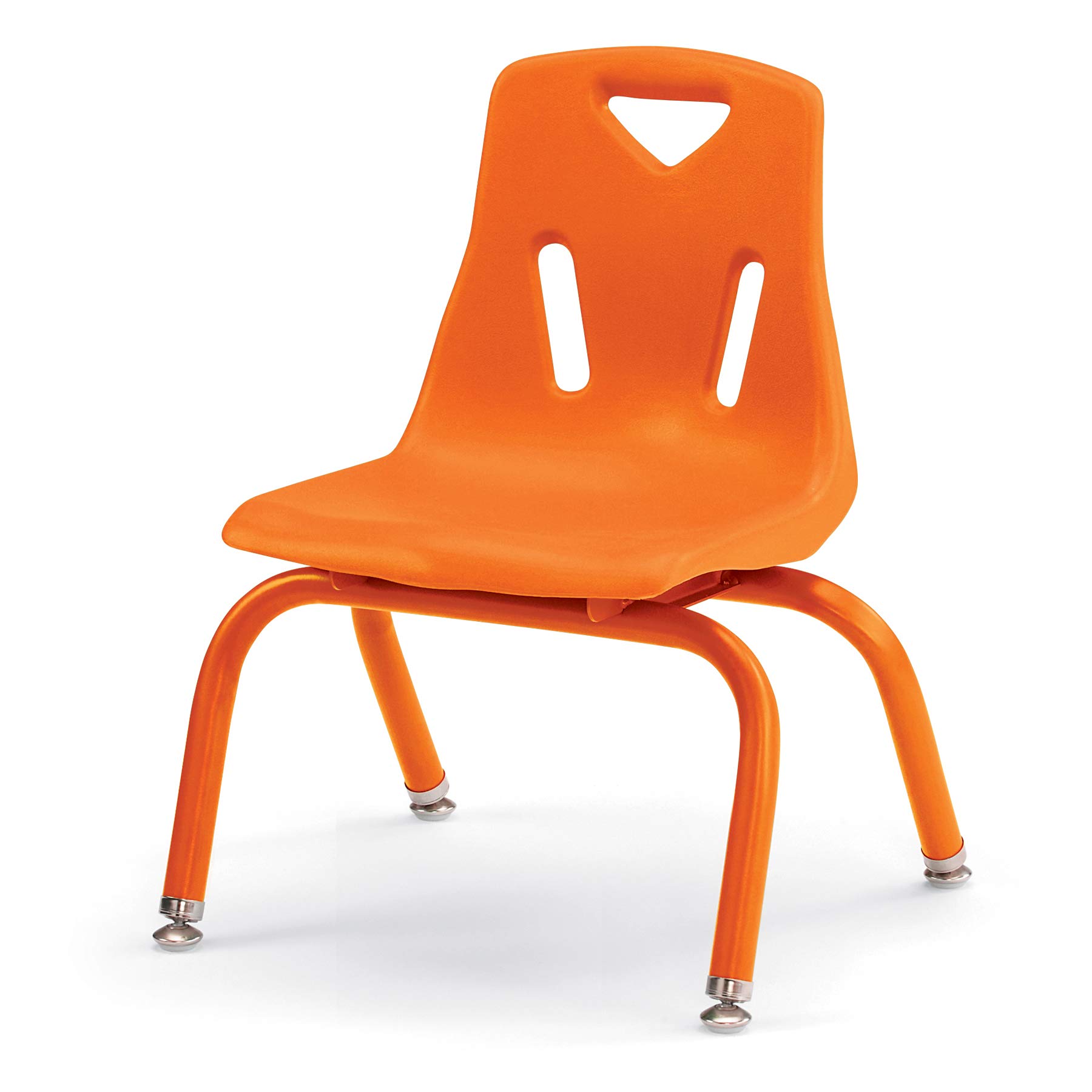 Berries Jonti-Craft 8120JC1114 Stacking Chair with Powder-Coated Legs, 10" Height, Orange