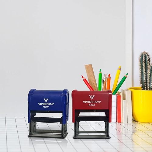 Miniatura 2 de Vivid Stamp Muy Bien! Sellos de goma autoentintados para la escuela española (tinta roja) - Q-200