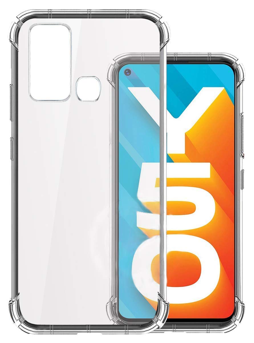 STWG Rubber Back Cover For Vivo Y50 | Vivo Y30 Case Cover Bumper [Protective + Anti Shockproof Case] Back Cover Case - Vivo Y50 / Vivo Y30 Transparent Bumper Cover Case (B08X7CFTLS) Amazon Price History, Amazon Price Tracker
