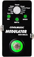 COOLMUSIC A-ME01 Modulador Multi Efeitos Pedal com 11 Modos Filtro Dyna Wah Chorus Tremolo Flanger Phaser Rotary Ring