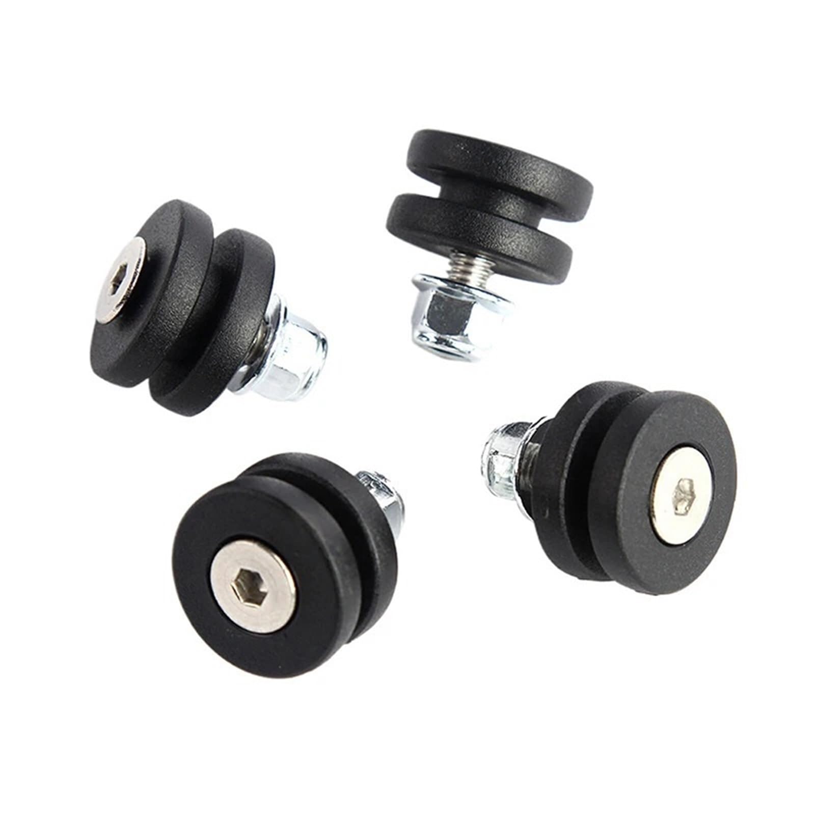Baule da Moto 4 pezzi universale per moto posteriore, bauletto, bauletto per casco, piastra di base, boccola, fibbia(A2)