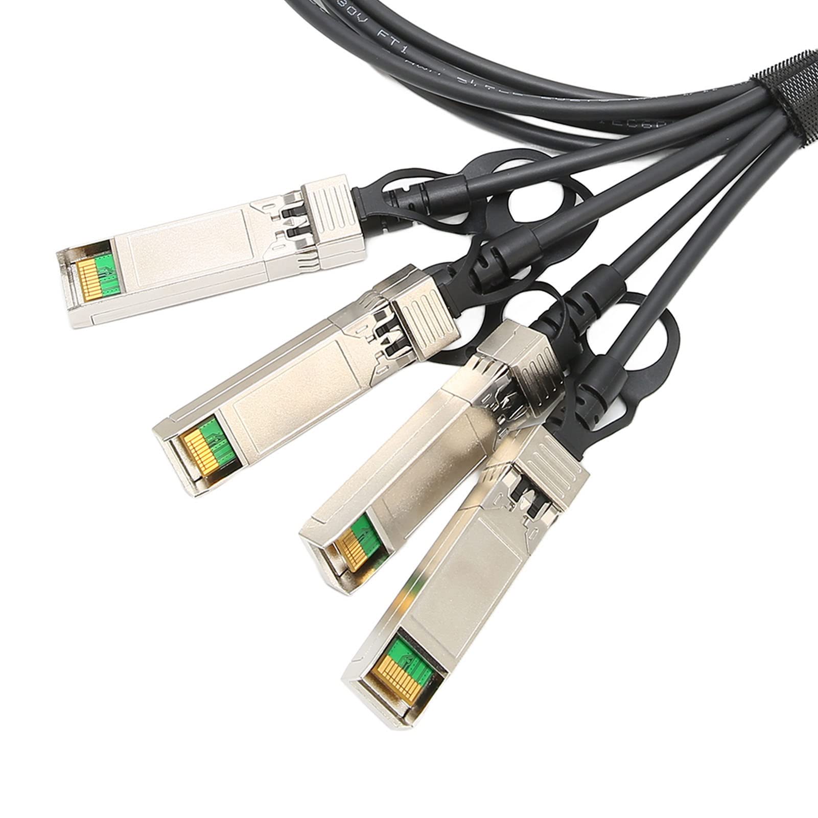 Câble DAC QSFP28 40G, Câble QSFP+ vers 4 SFP+ Direct Attach, 1 Mètre pour pour pour H3C, pour Juniper, pour pour ZTE, pour pour Entel, pour Extreme