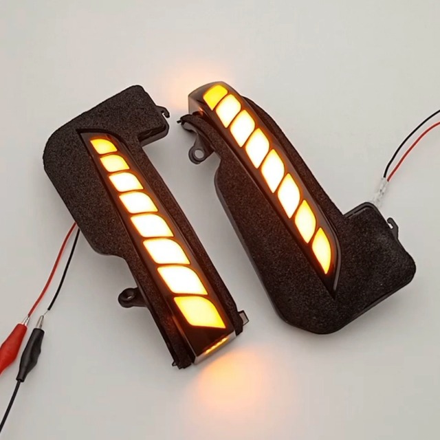 Dynamic Turn Signal Light Strips For Toyota Fortuner/Hilux/Innova 2016-2020 – Sequential LED Side Mirror Indicators