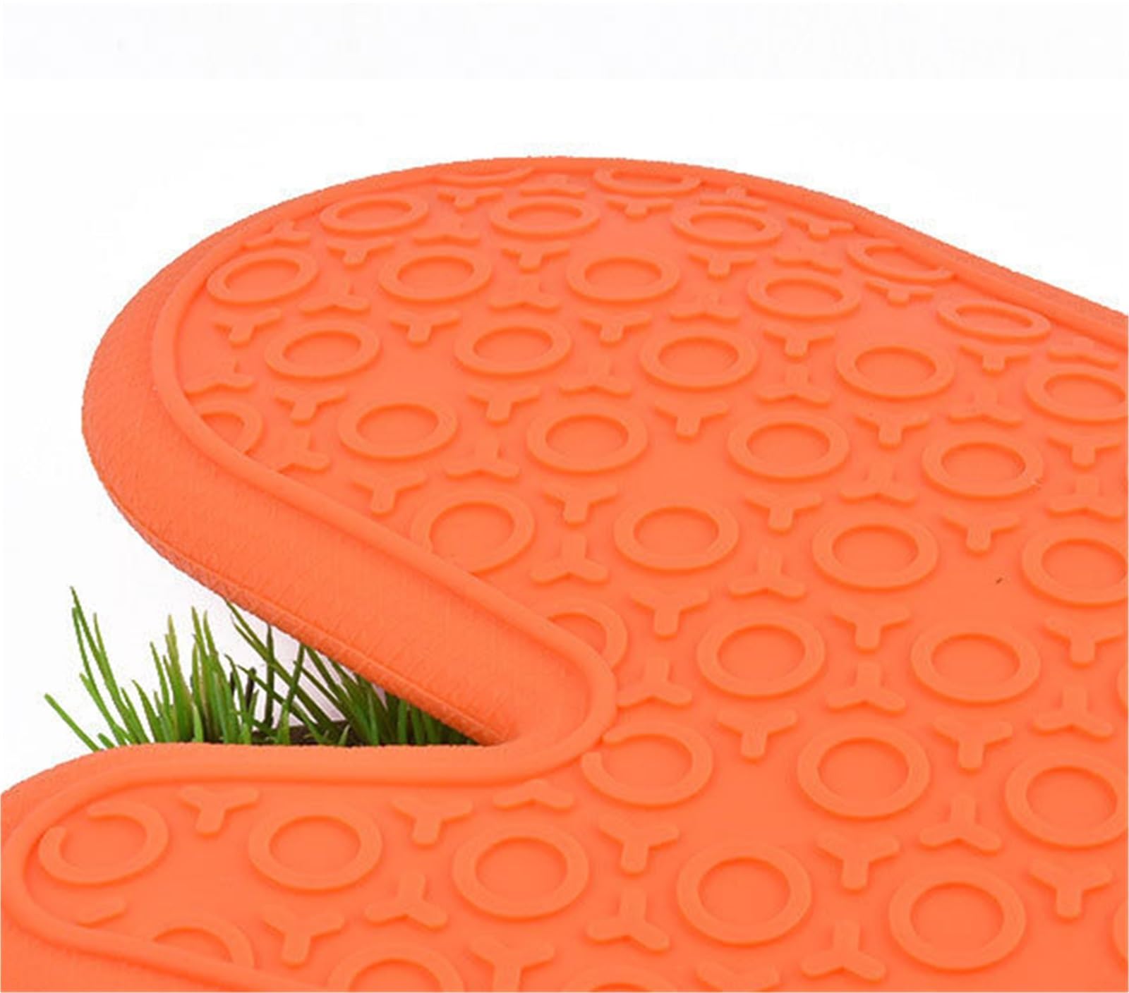 Gant Four Maniques Cuisine Mitaines De Four en Silicone avec Doublure en Coton Épais Matelassé, Mitaines Douces for Micro-Ondes Gant Cuisine(Oranje,153g)