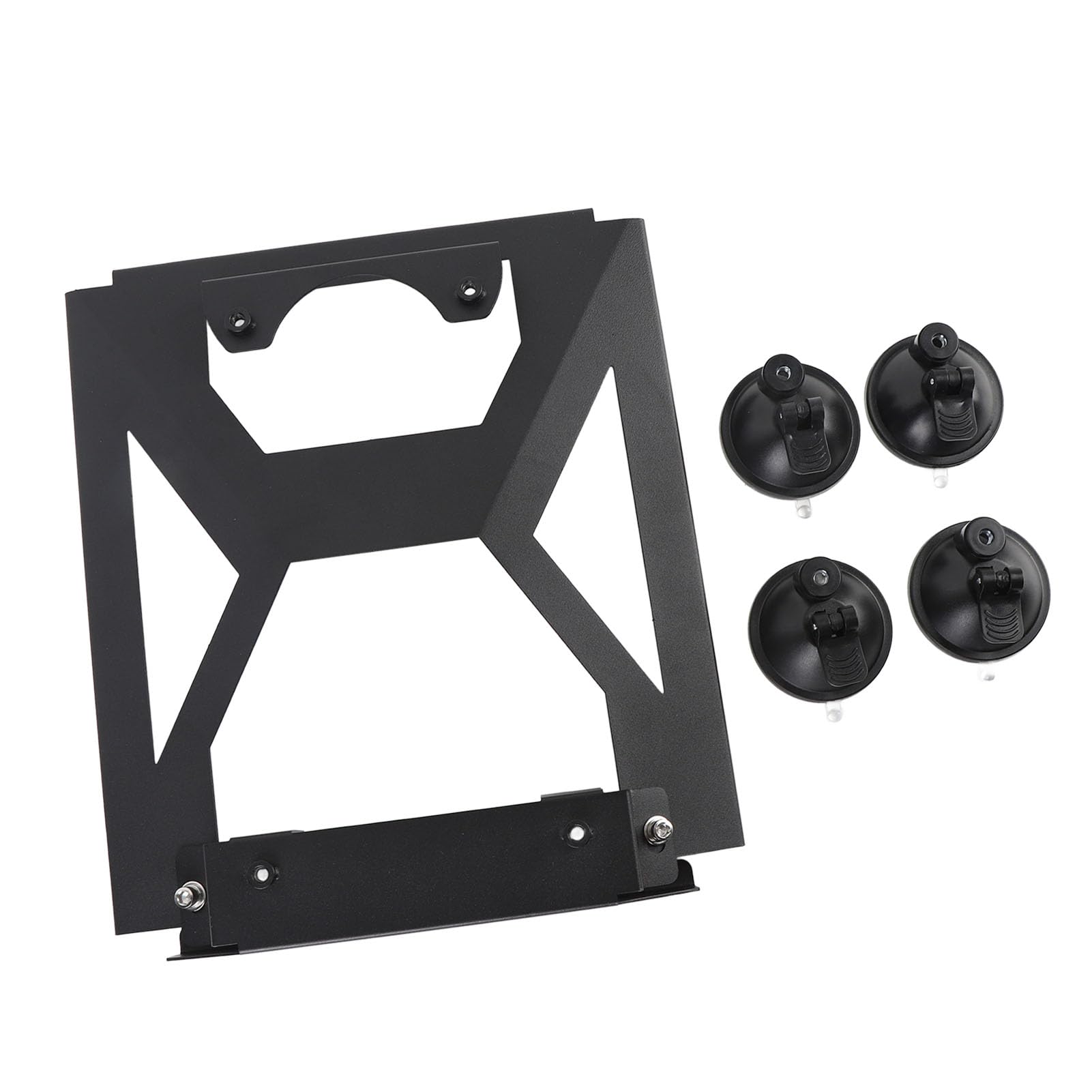 Soporte de ventosa compacto de aleación de aluminio para coche satelital, instalación segura para Mini plato, para coches, RV, barcos