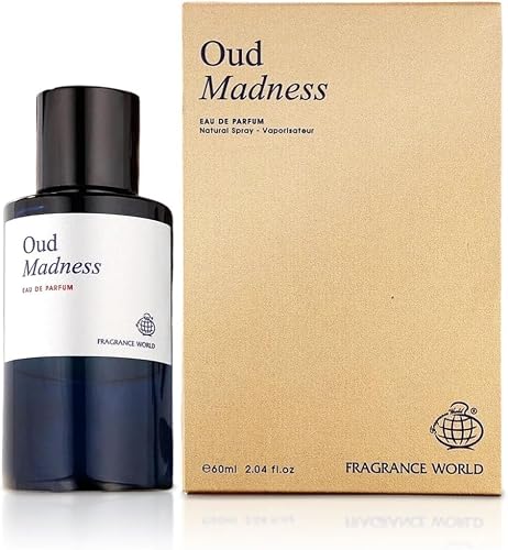 Fragrance World Oud Madness Eau de Parfum EDP Spray for Unisex, 60ml