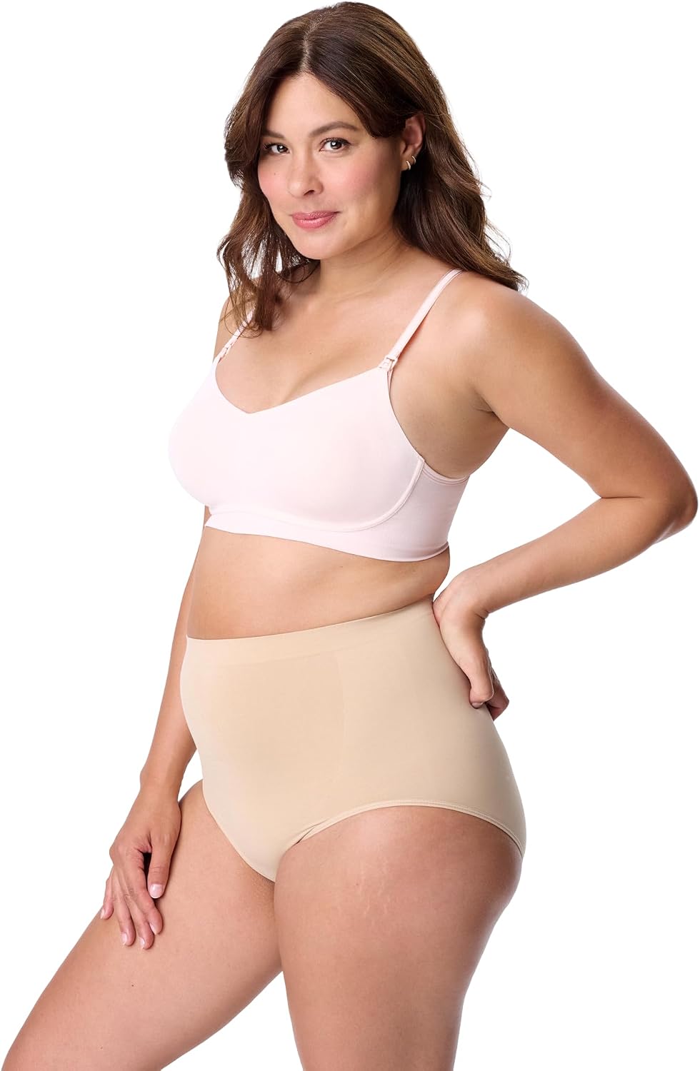Motherhood Maternity Women's Comfort Nursing Bra with Removable Pads, Wirefree and Seamfree