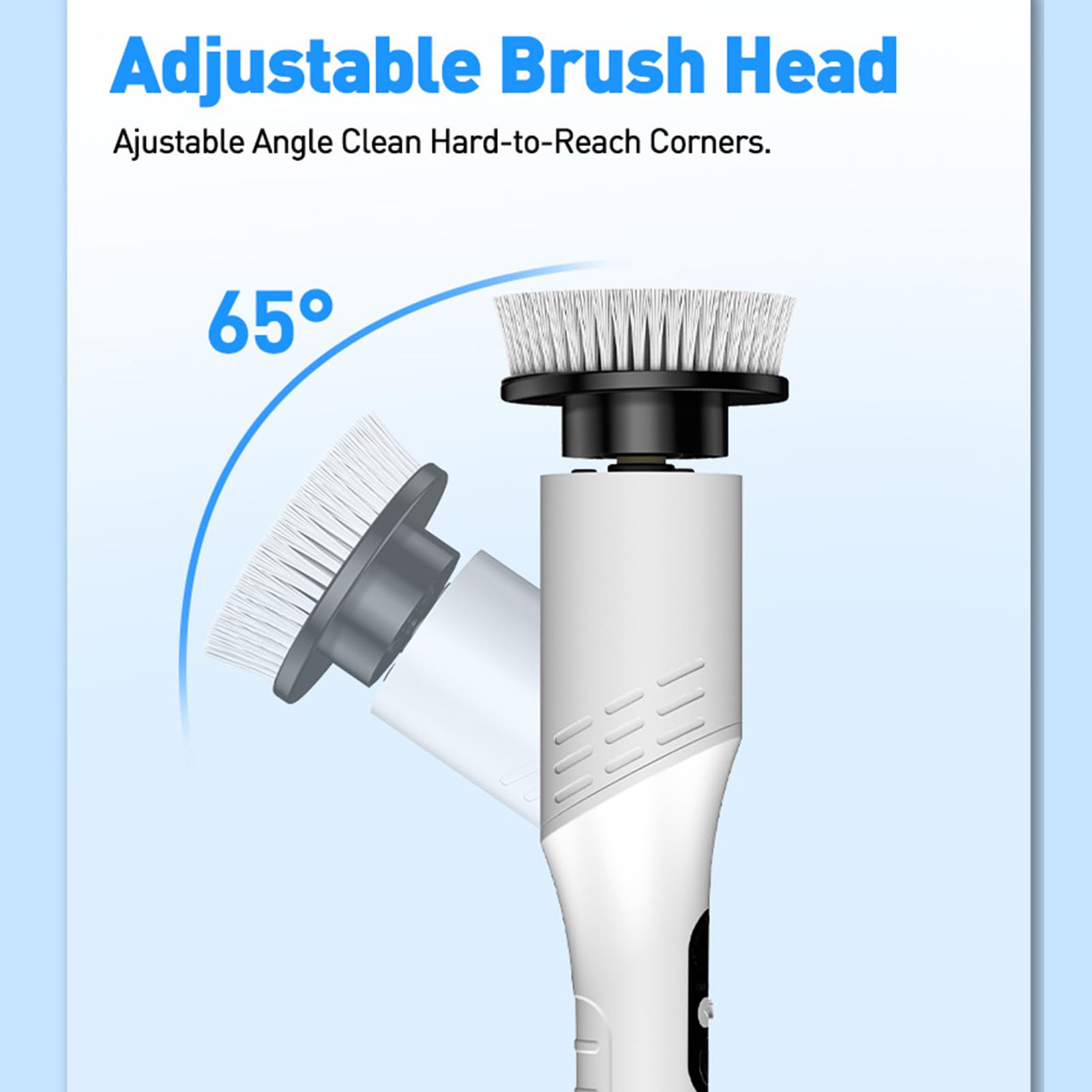 Scrubber elettrico bagno Pulitore Cordless A Strofinamento E Gadget Pulizia | Spazzola elettrica pulizia doccia 2 velocità per piastrelle, vasca, fughe, , ceramica, , pavimento