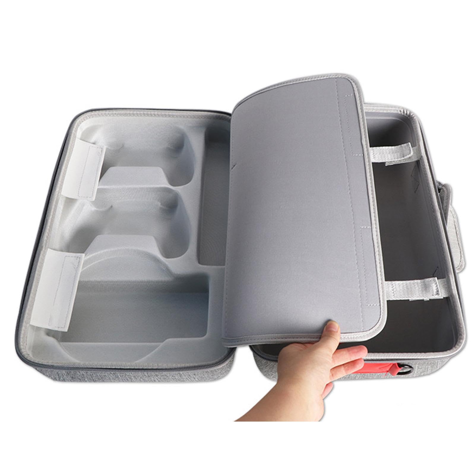 Estuche rígido de EVA para Consola de Juegos, Bolsa de Viaje portátil, Funda Protectora para Auriculares, Cables de Carga y mandos, Gris