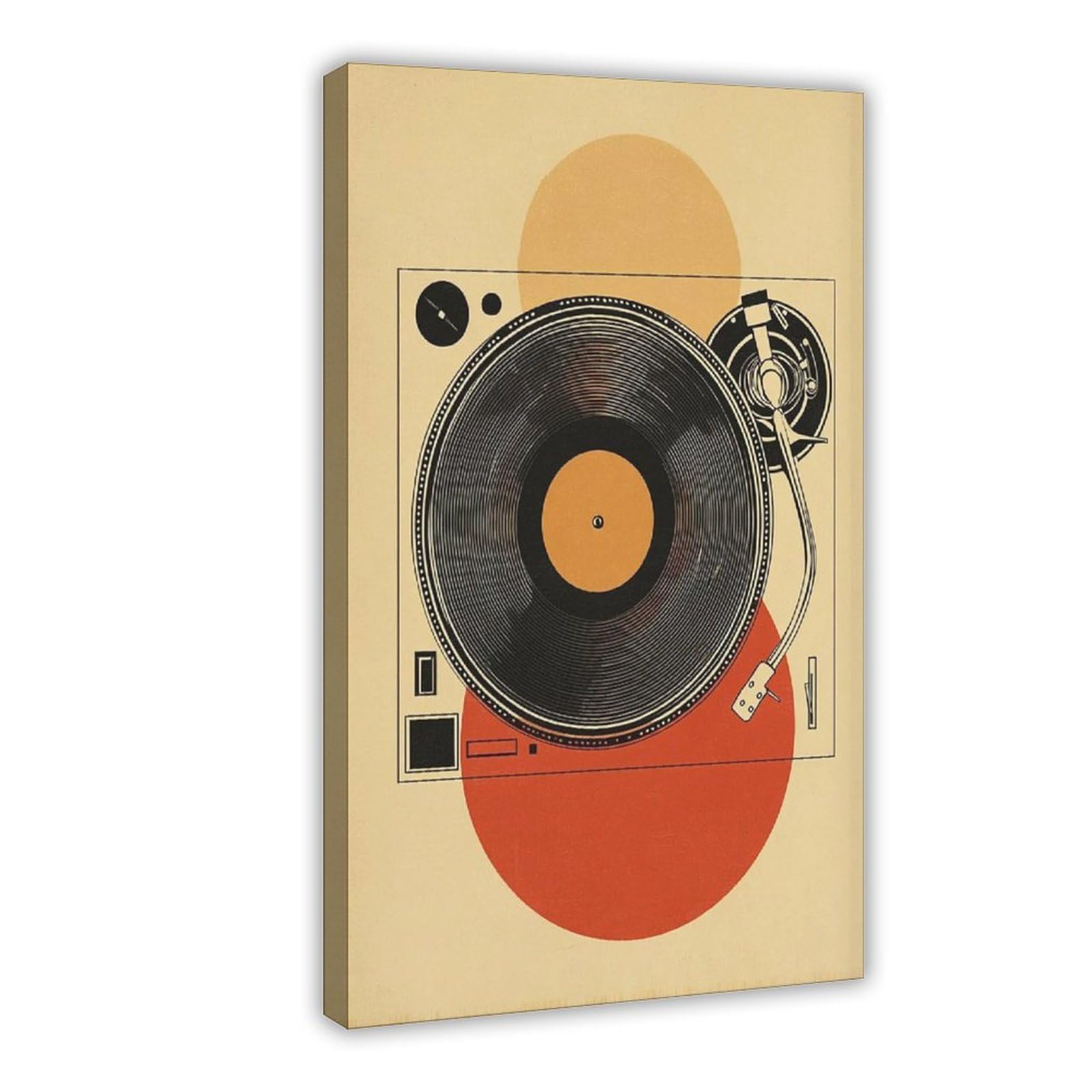 Bareronor Retro Turntable Canvas Poster Bedroom Decor Landscape Office Room Decor Gift 20" L X 30" W