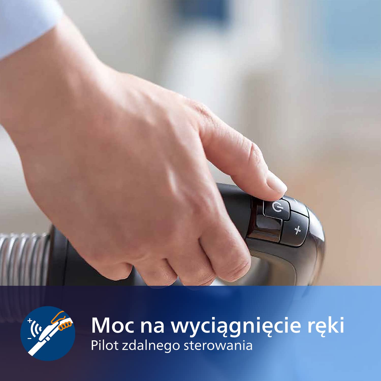Odkurzacz cylindryczny Philips 9000 serii XB9154/09 o pojemności 2,2 l, suchy o mocy 650 W, bez worka