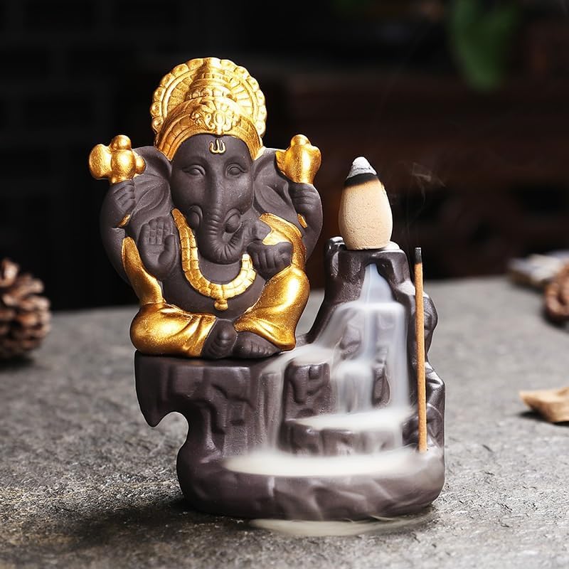 Incense Burner Backflow Incense Burner Sandalwood Incense Burner Home Office Decoration Creative Waterfall Backflow Incense Holder Incense Stick Holder