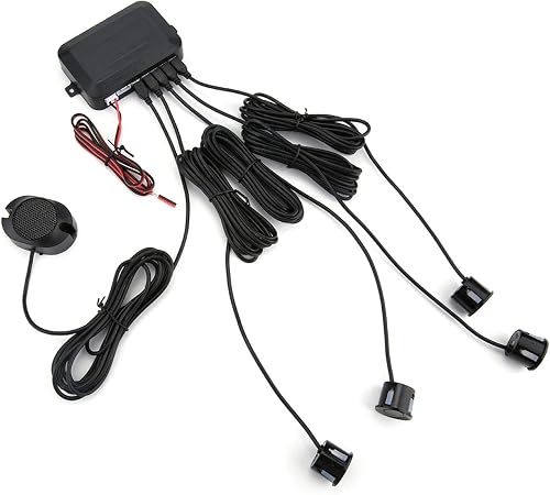 Car Reverse Backup Parking Sensor Radar System, Car Parking Sensor 12v Auto Vehicle Sound Warning Beep Alarm Buzzing Alert Universal Distance Detection Rear Reversing Assistance Reminder 30CM~150CM
