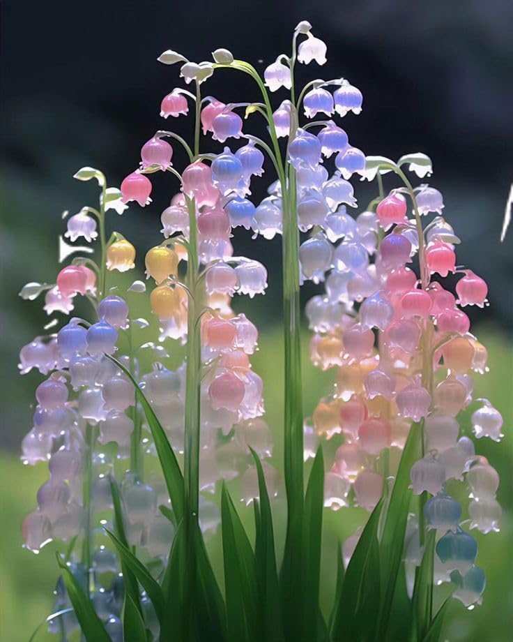 Beautiful Lily of the Valley for Planting UK, Hardy Perennial, Excellent Display, Mix Greening Flower, Natural Organic, Wedding, Balcony Garden-12 Bulbs-H