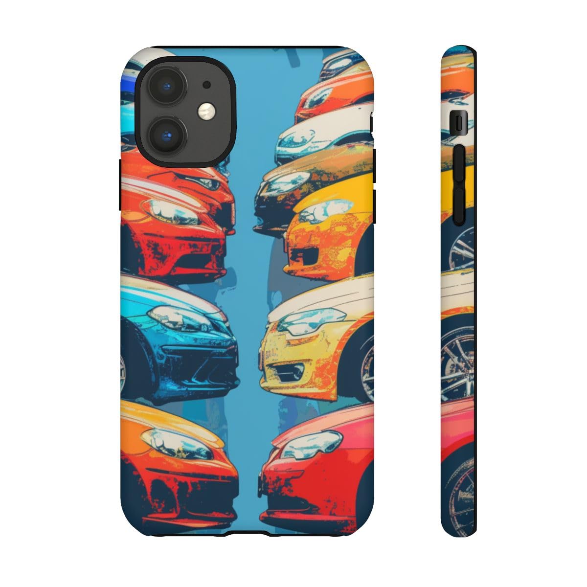 Voitures modernes coque anti-traces iPhone 11 mate durable