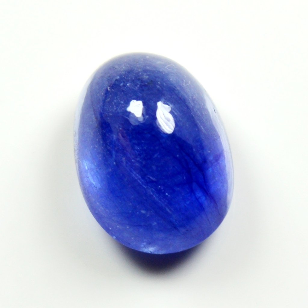 Saphir naturel taillé en cabochon 4,5 carat Bleu
