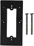 Universal Video Doorbell Mount Bracket, Mounting Bracket with Additional Utility, Compatible with Most Brands (Black)