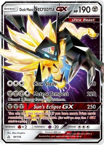 Pokemon - Dusk Mane Necrozma GX - 90/156 - Ultra Prism - Ultra Rare