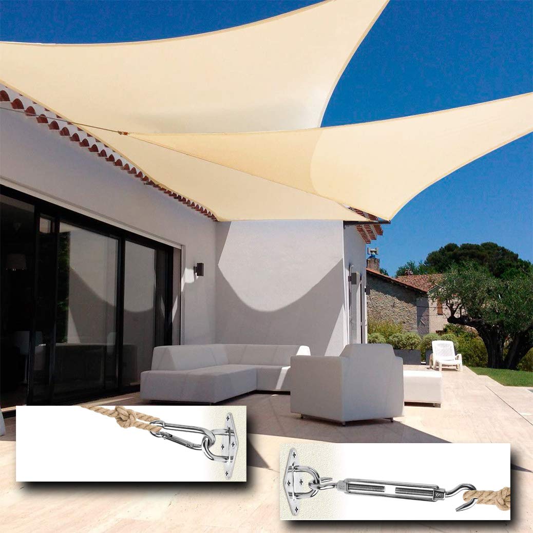 Kit Fissaggio Tenda Da Sole - Accessori In Acciaio Inox Per Vele Parasole - Foto 5