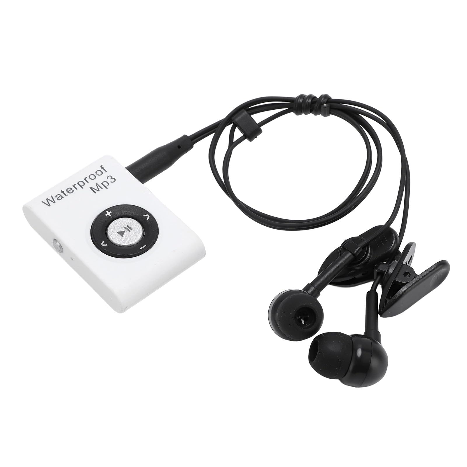 Lecteur Mp3 Imperméable IPX8, Lecteur de Musique avec Clip Arrière, intégré à 8 Go de Mémoire, Mp3 sous-Marin avec Casque pour Surf, Sports Natants, Course (White)