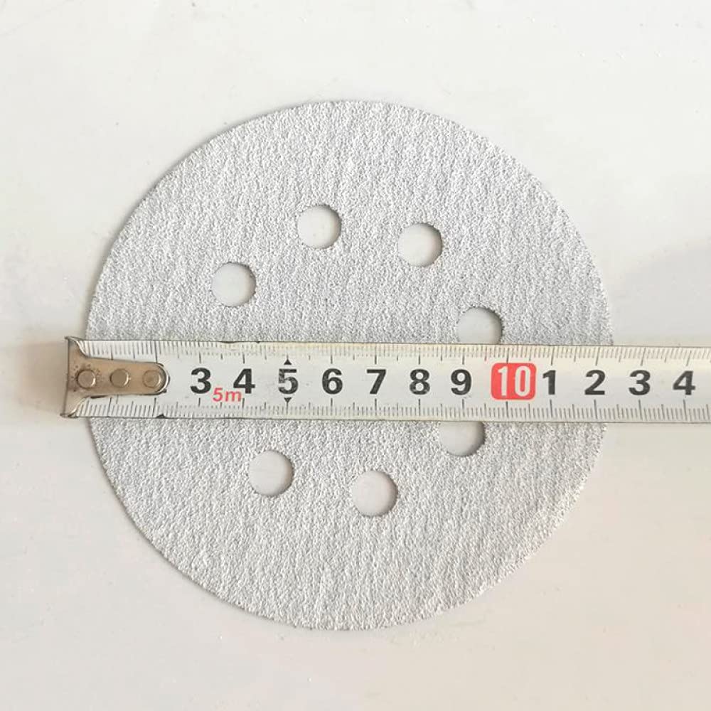 100 Uds. Discos de lijado de gancho de 125mm y 5 pulgadas, juego de almohadillas de papel de lija de 8 orificios, lijadora de grano 80-320, herramientas de pulido abrasivo, grano 120, 100 Uds.