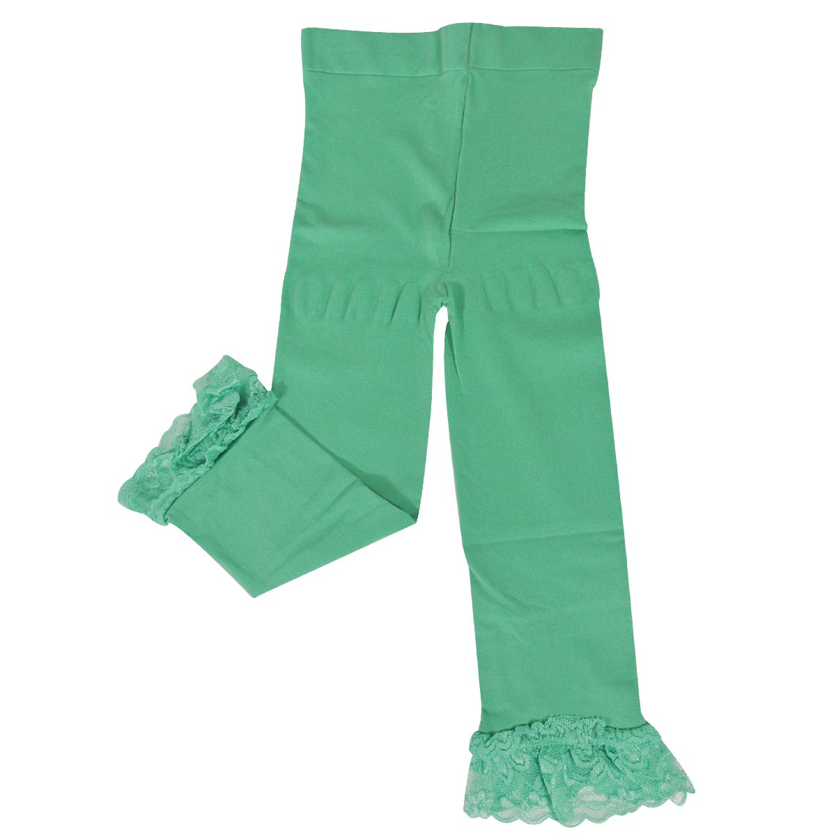 Wrapables Toddler Stretch Leggings con encaje - Verde -