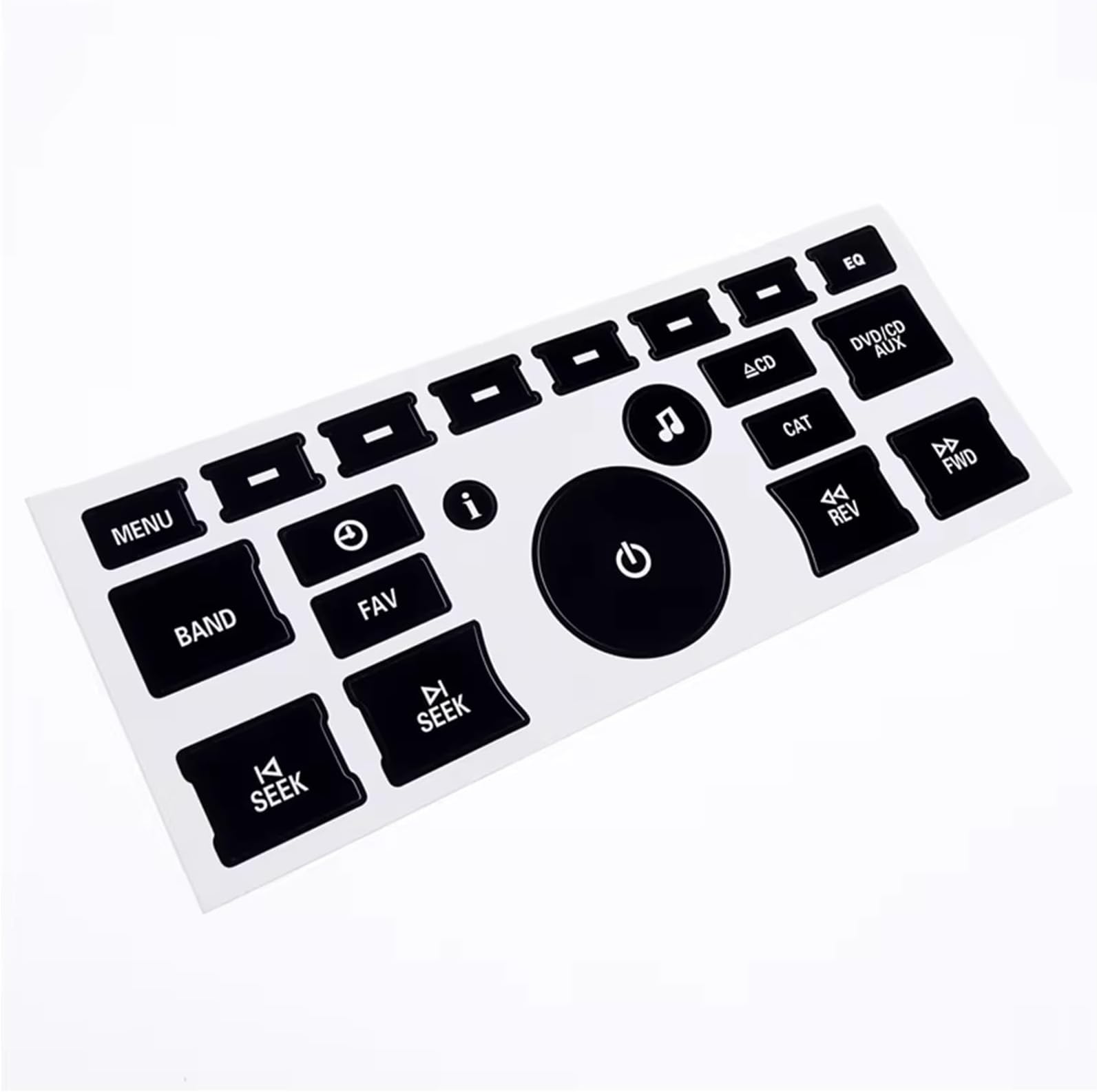 Interior Button Stickers Compatible with Chevrolet for Traverse for LT LTZ 2007-2012 1Pc Car Radio Dash Button Repair Decorative Stickers