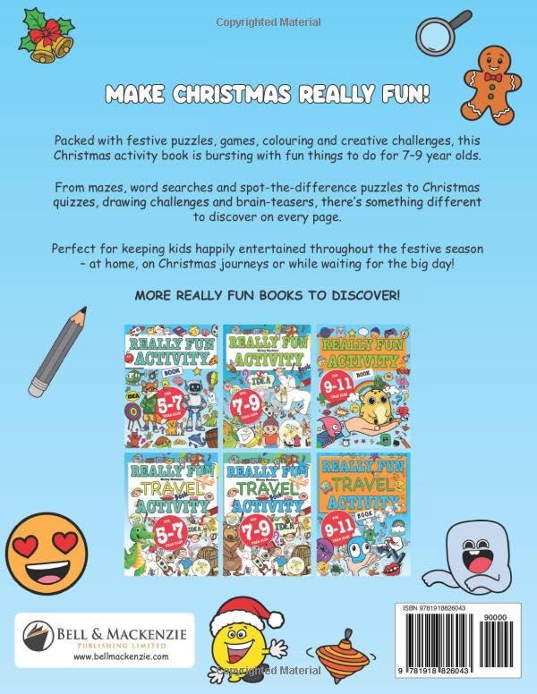 Really Fun Christmas Activity Book For 7-9 Year Olds: Fun & educational activity book for seven to nine year old children (Really Fun Activity Books For Kids) image 3