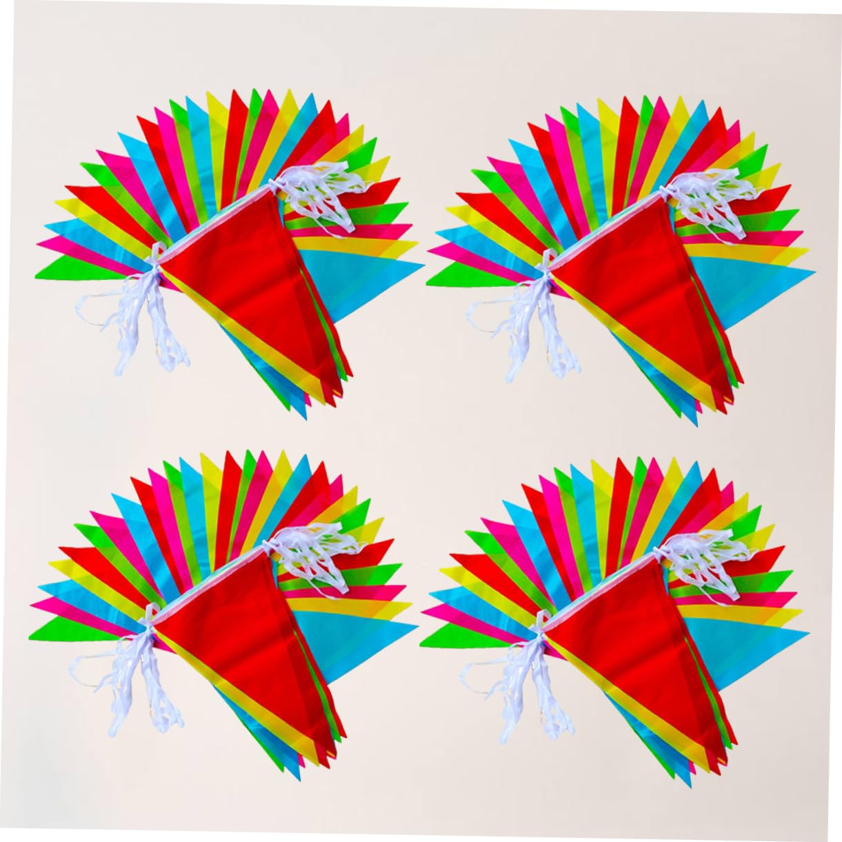 BESPORTBLE 2 Set Di Bandiere A Corda Con Ciondolo 40 M Stendardi Decorazioni Per Feste Di Compleanno E Natale 4 Confezioni * 2