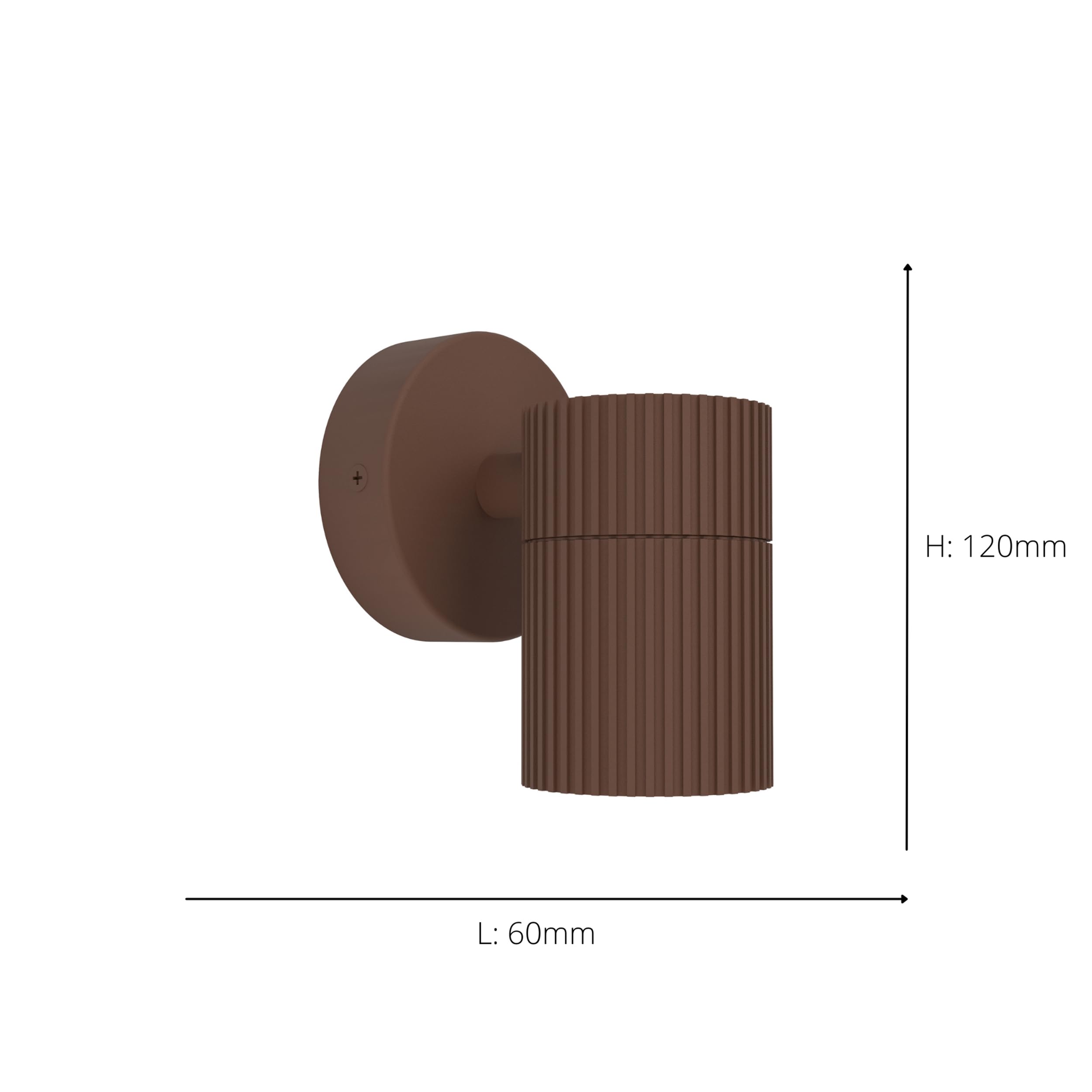 EGLO Lampada da parete per ambienti esterni Tomelloso, illuminazione | a muro, con luce verso il basso, in alluminio color ruggine, attacco GU10, IP44
