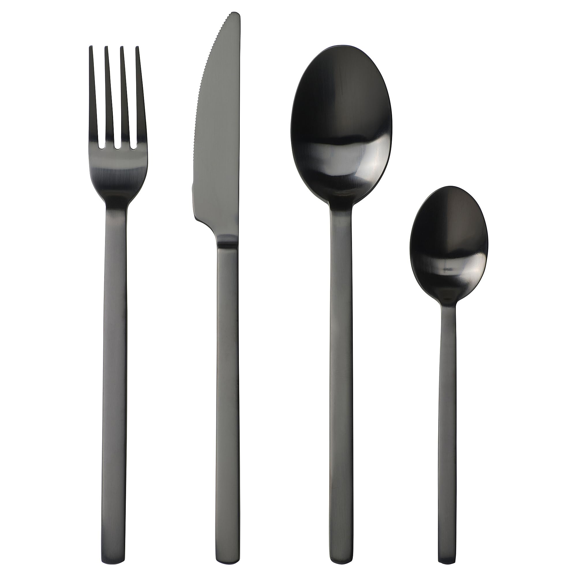Ménagère 24 pièces Stockholm Noir pour sublimer vos dîners et vos repas de fête en famille