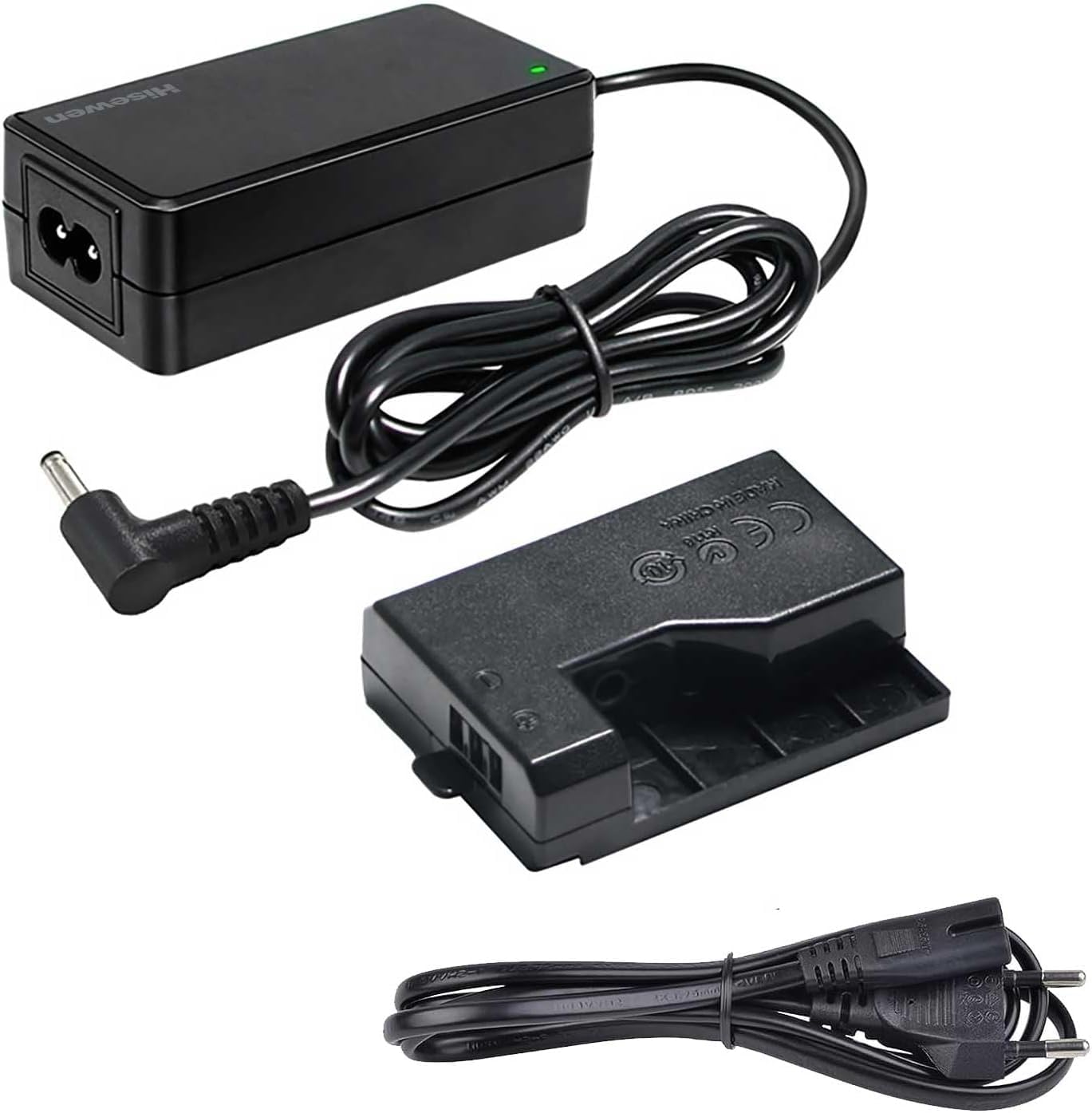 ACK-E10 Adapter Ladegerät LP-E10 Dummy-Akku DR-E10 DC Koppler Ladegerät Kit für Canon EOS Rebel T3 T5 T6 T7, Kiss X50 X70 X80 X90, EOS 1100D 1200D 1300D 1500D 2000D Kameras