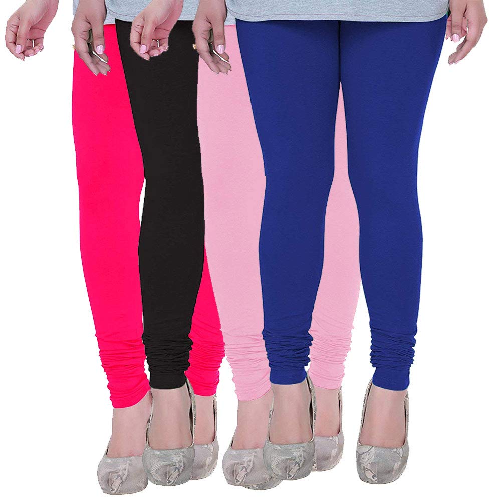 STYLE PITARA Cotton Leggings Set for Women's/Girls in Combo (Pack of 4) - Free Size