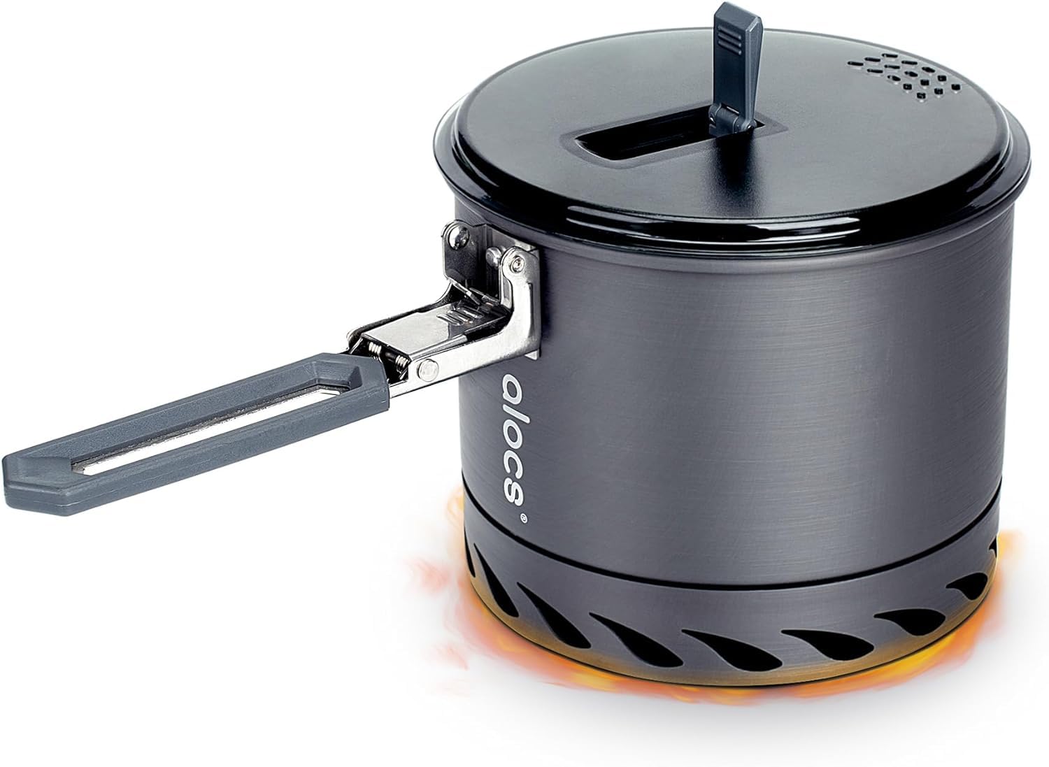 Amazon.co.jp: Alocs キャンプ 鍋 1.4L クッカー ヒートエクス
