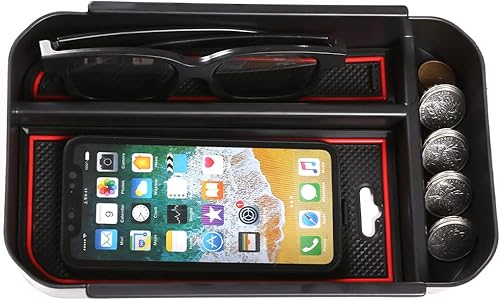 Miniatura 6 de LLKUANG Caja de almacenamiento de consola central para Toyota Highlander 2020 2021 2022, accesorios de automóvil, guantera delantera interior,