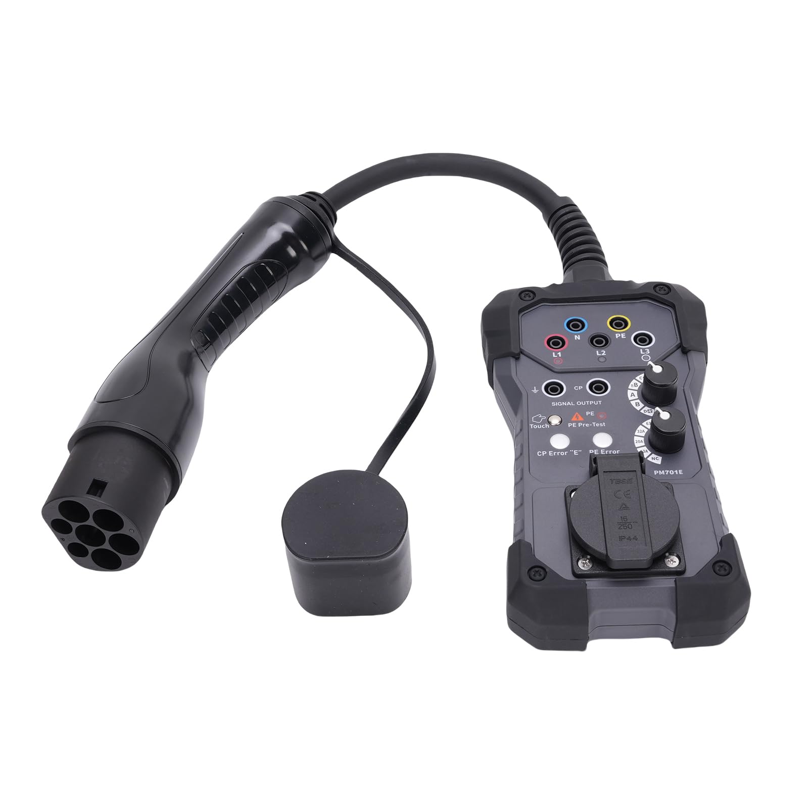 Luocute Adattatore del Tester EVSE, Presa Universale 4 Mm, Tester di Tensione per Test della Stazione di Ricarica EV, Compatibile con Tester, Multimetri e Oscilloscopi