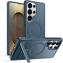 KARWAN® Ultra Hybrid Matte Back Cover Case Compatible with Stand Magnetic for Samsung Galaxy S26 Ultra | Mag-Safe Wireless Charging | Camera Bump Protection (Bl)