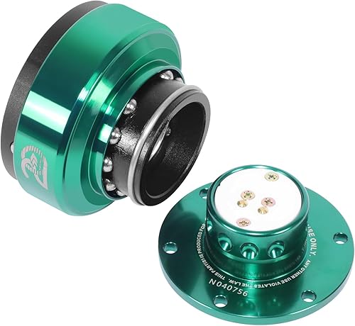 Vista 29 de NRG Innovations Gen 2.0 Adaptador de liberación rápida para volante de 6 orificios con pernos de montaje, liberación rápida - cuerpo negro/anillo