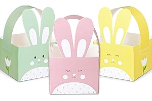 Whaline 24pcs Easter Treat Boxes for Classroom