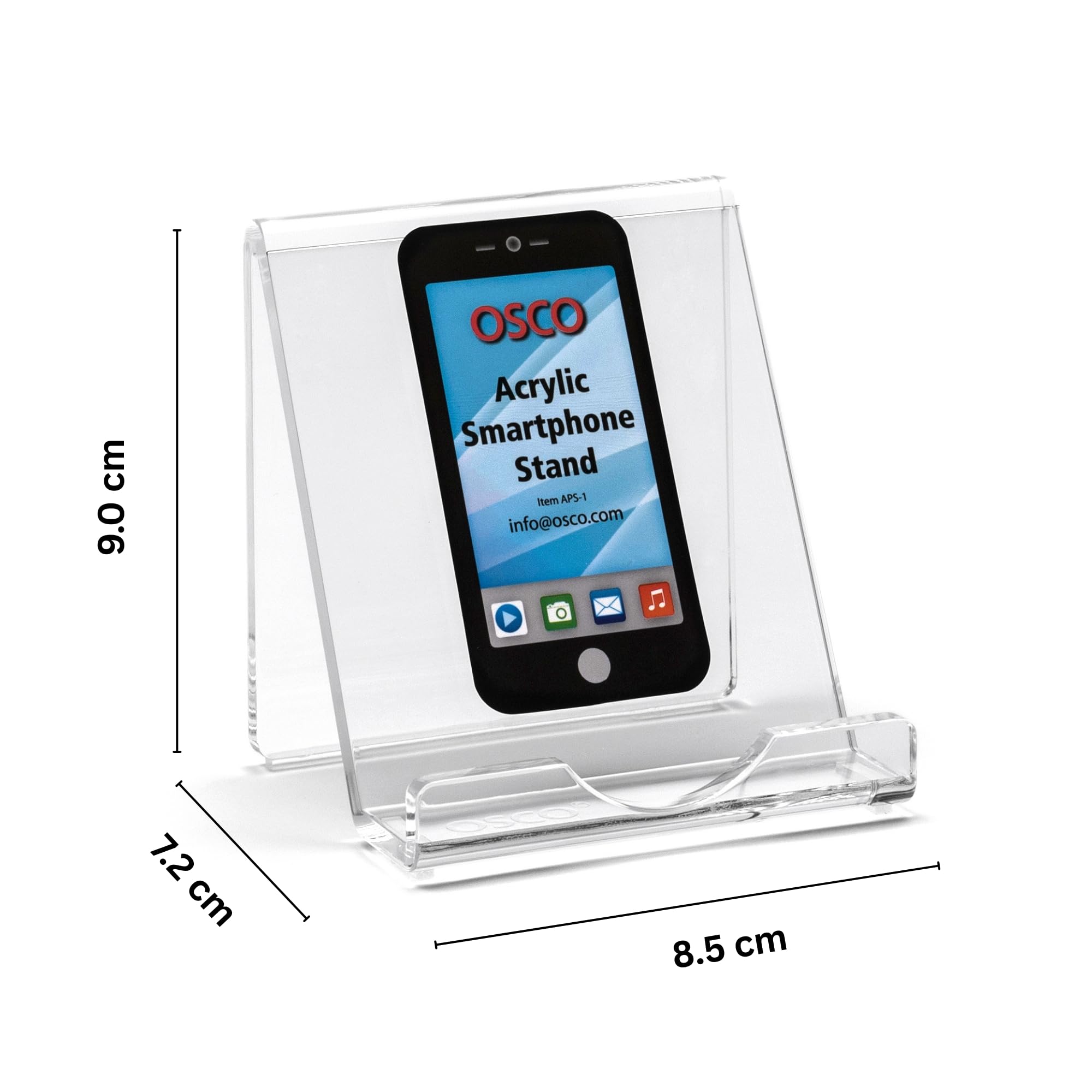 OSCO akrylowy uchwyt na telefon