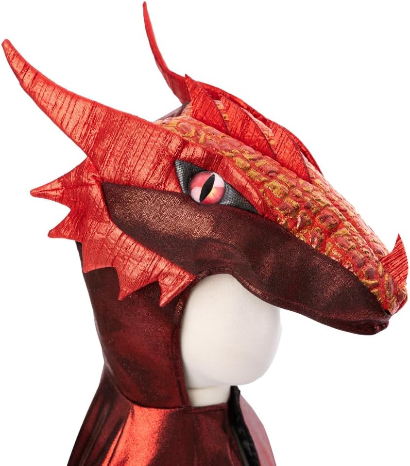 Great Pretenders Kids Dragon Costume Cape – Metallic Dragon Cape for Dress Up, Pretend Play & Halloween Costume, Size 3–6