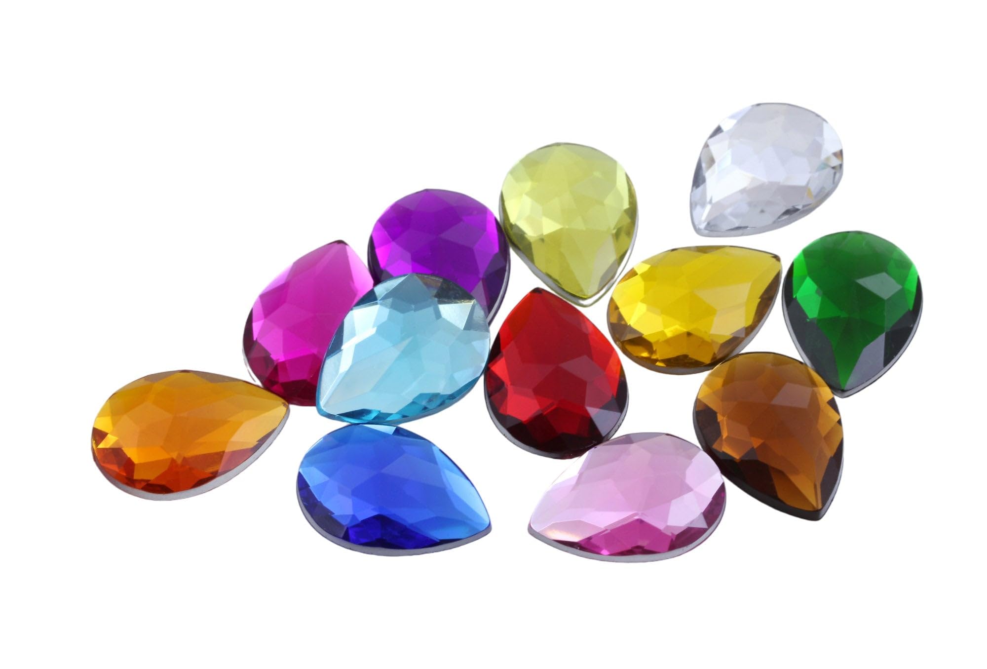 Amazon.com: Allstarco 25x18mm Assorted Colors Flat Back Teardrop
