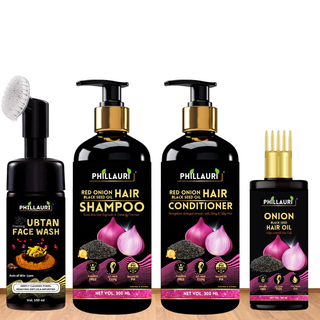 Hair & Beauty Care Combo – Blackseed Red Onion Shampoo & Conditioner, Blackseed Hair Oil, Ubtan Face Wash, Hair Growth Kit For All Hair Type-image-30