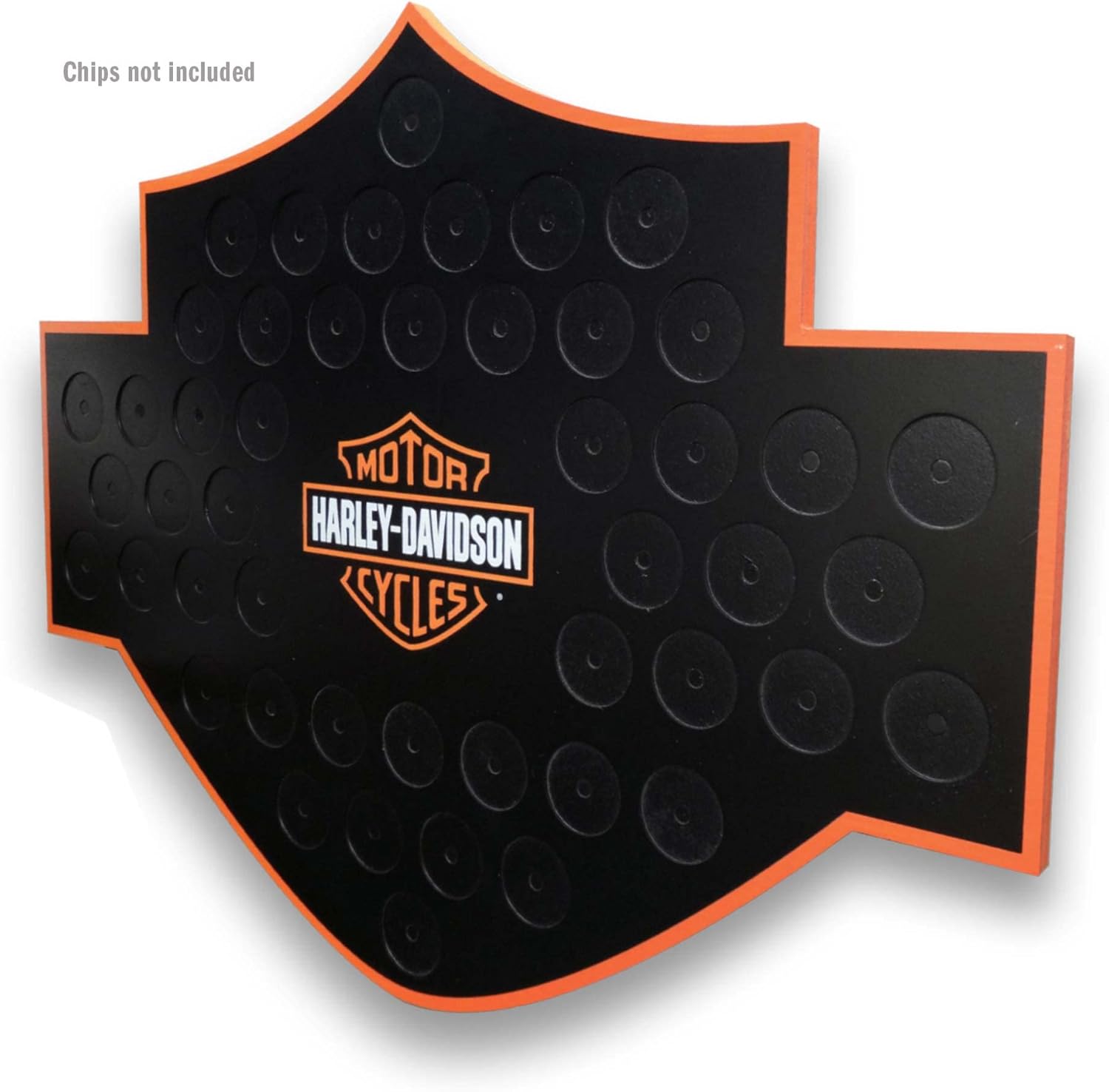 Harley-Davidson Bar & Shield Poker Chip Collector's Magnetic Frame 48 Count